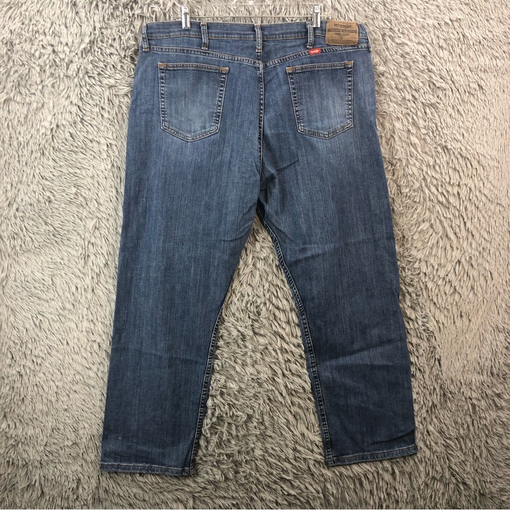 Wrangler Jeans Mens Size 40 Whiskered Bootcut Denim